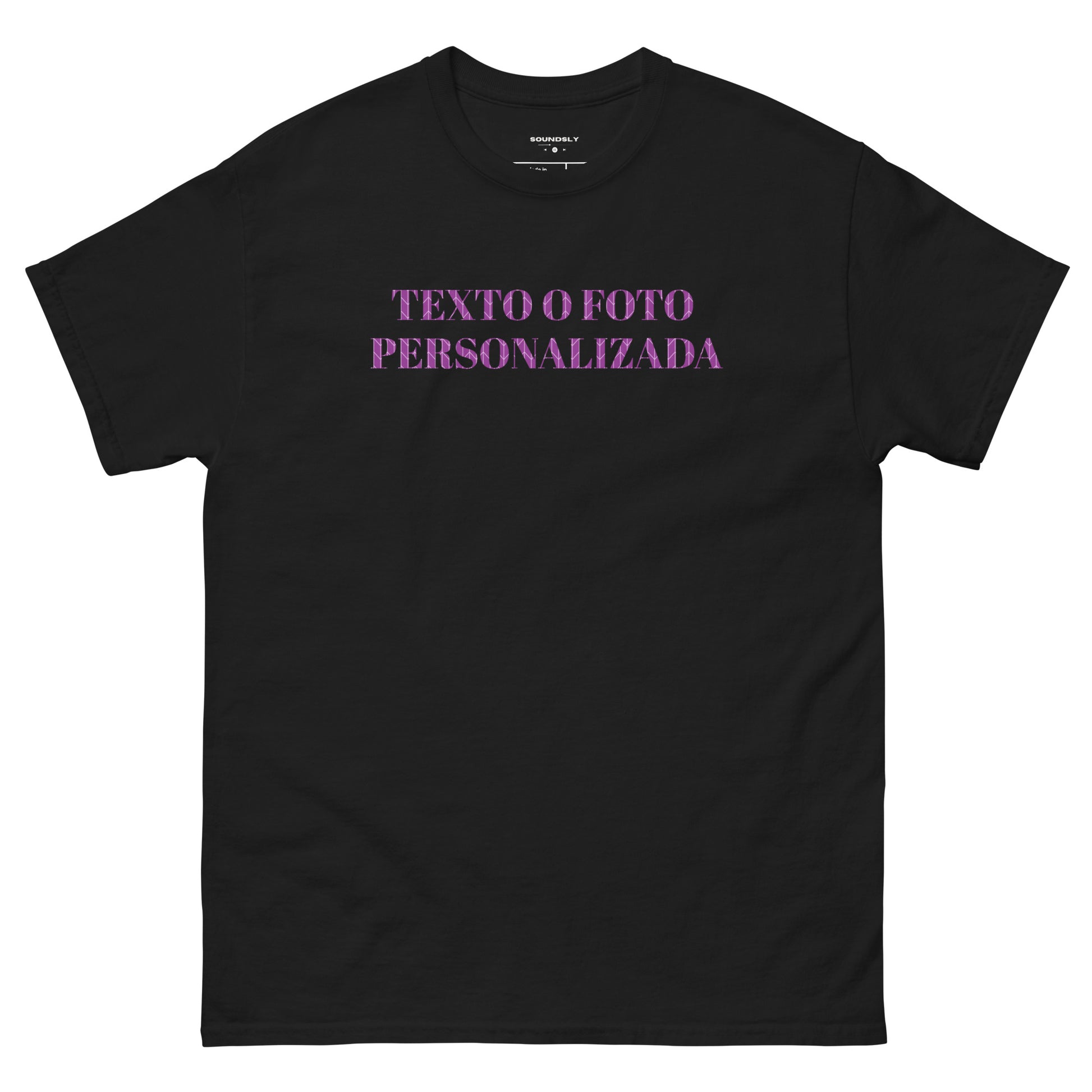 Camiseta PersonalizadaPersonaliza tus productos enviándonos tus archivos en el espacio de mas abajo te ayudaremos en el proceso
ENVÍO DE 3 A 8 DIAS• 100% algodón• 190 g/m² • Tejido tubulaSoundslySoundsly Camiseta Personalizada