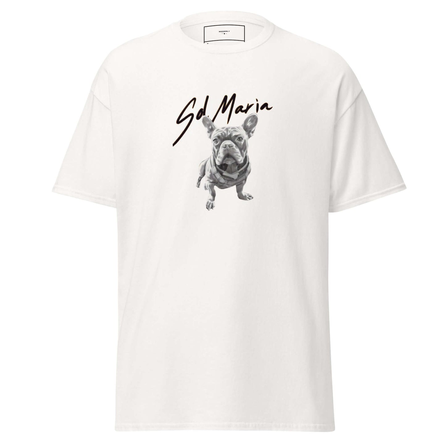 Camiseta Eladio CarriónCamiseta de el nuevo álbum de Eladio Carrión Sol María con impresión en DTF por delante y detrás
ENVÍO DE 3 A 8 DIAS• 100% algodón• 190 g/m² • Tejido tubular• CuellSoundslySoundsly Camiseta Eladio Carrió