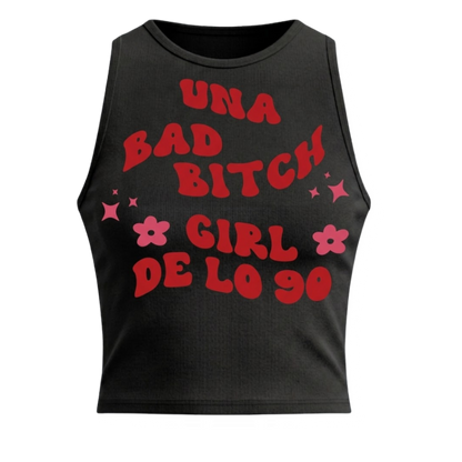 Crop Top "Una Bad Bitch Girl de lo 90s" – Retro Vibes