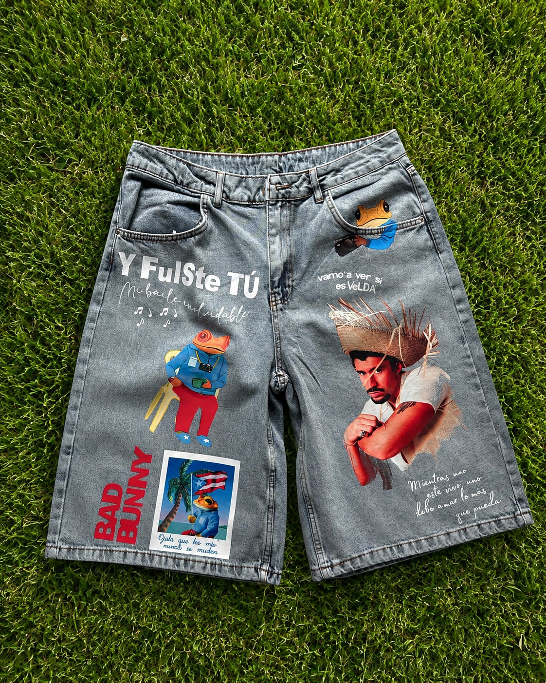 Pantalon corto Bad Bunny Custom